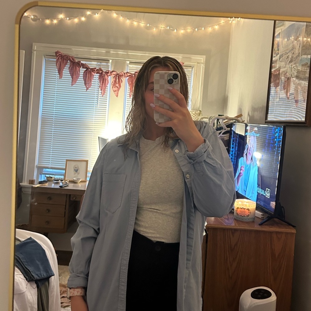 Forever 21 Blue Button Down Shirt